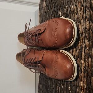 Mens Original Grand Wingtip Derby Cole Haan Leather Shoe 9.5‎ Cushioning